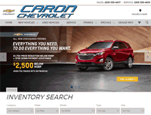 Tablet Screenshot of caronchevrolet.com